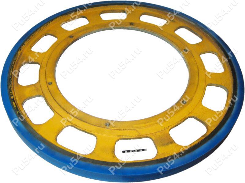 Escalator handrail drive wheel (restoration), Product Code 333-01-814, Polyurethane, blue, Image №1