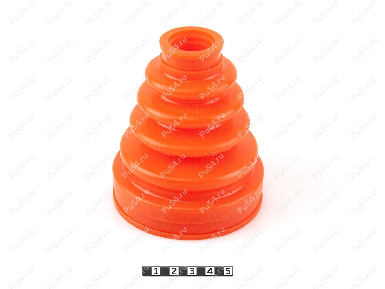 CV-joint dust boot (inner), Product Code 1-05-163, Polyurethane, PU54/E72/red, Image №1