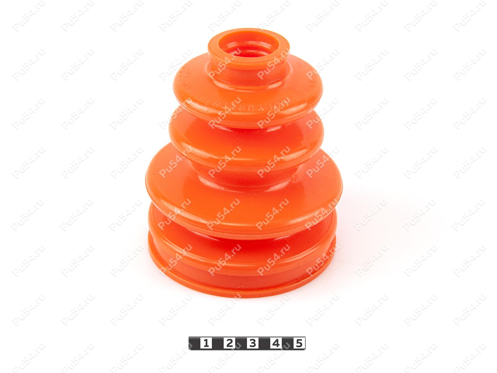 CV-joint dust boot, Product Code 1-05-413, Polyurethane, PU54/E72/red, Image №1