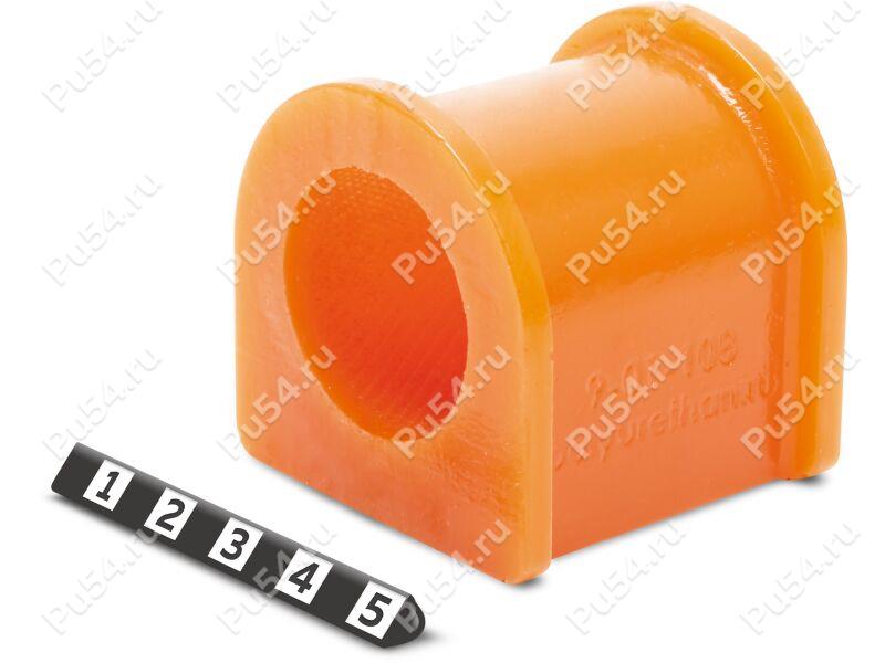 Stabilizer bushing, front suspension, ID = 27.5 mm, Product Code 9-01-108, Polyurethane, PU54/M71/orange, Image №1