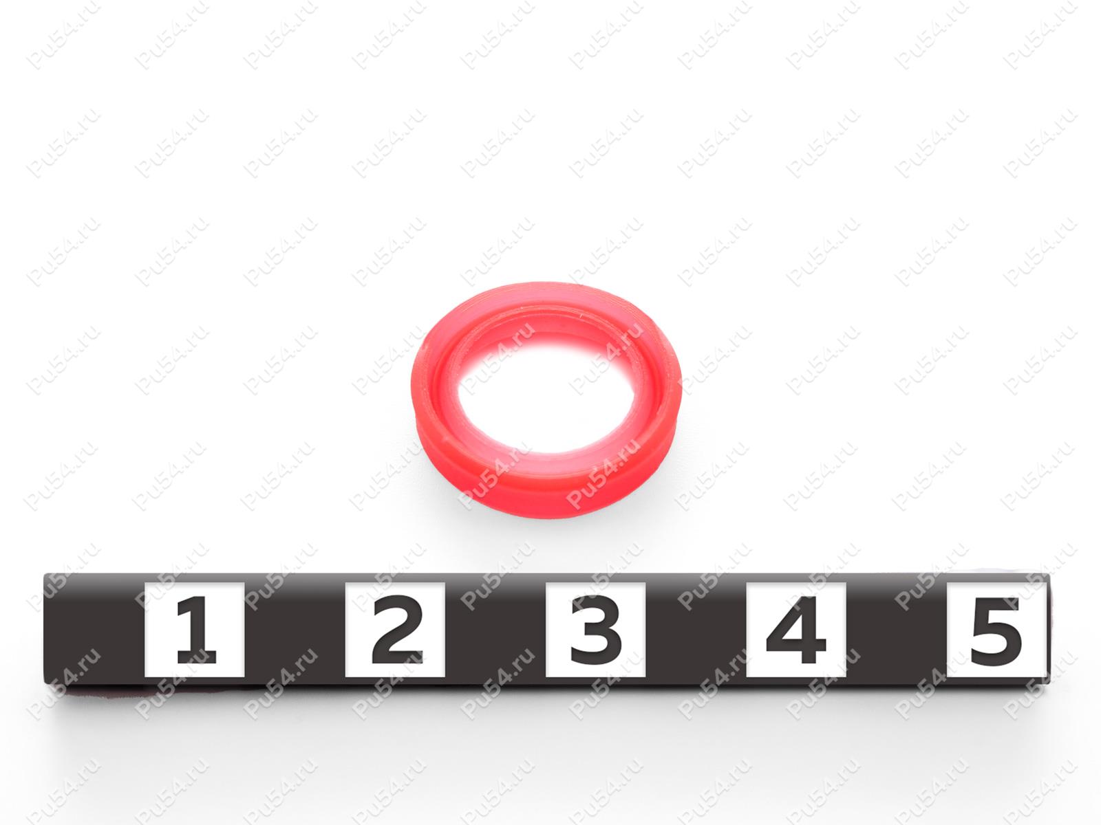 Грязесъемник типа DA211 14.2*10*3,5/4,9, Product Code 33-78-270, Polyurethane, PU54/M92/красный, Image №1